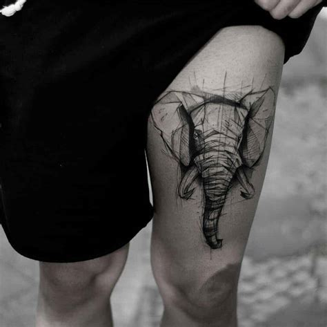 Tatuajes de animales en la pierna